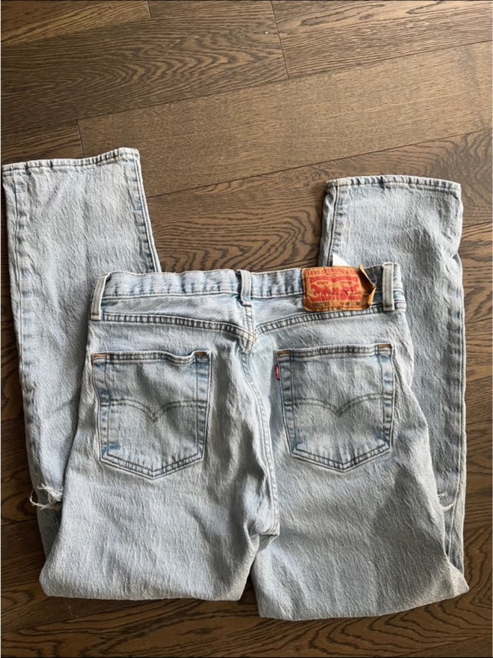 Vintage Levi's 501 Light Wash Straight-Leg Jeans